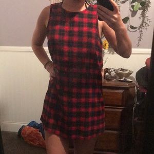 Plaid mini dress